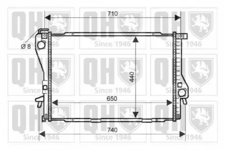 Радiатор охолодження ZN QUINTON HAZELL QER2117