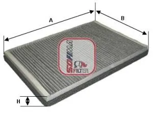 Фiльтр салону вугiльний SOFIMA S4169CA