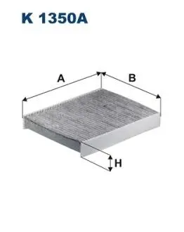 Фiльтр салону вугiльний FILTRON K1350A