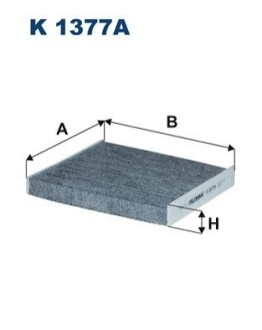 Фiльтр салону вугiльний FILTRON K1377A