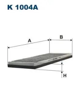 Фільтр салону вугільний FILTRON K1004A