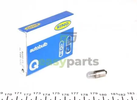 Автолампа T4W 12V 4W BA9s (MCC) Standard (1шт) Ring R233
