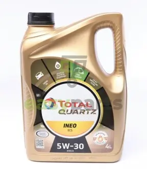 Олива 5W30 Quartz INEO ECS (4L) (PSA B712290) TOTAL 213685