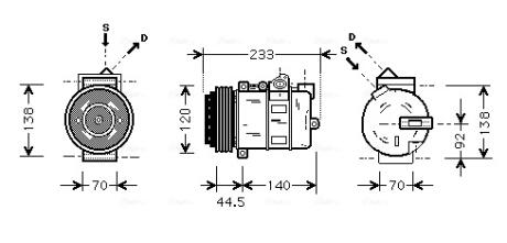 Компресор кондиціонера AVA COOLING MSA K277