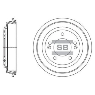 Шт. Гальмівний барабан Hi-Q (SANGSIN) SD1130