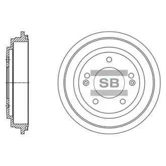Шт. Гальмівний барабан Hi-Q (SANGSIN) SD1130