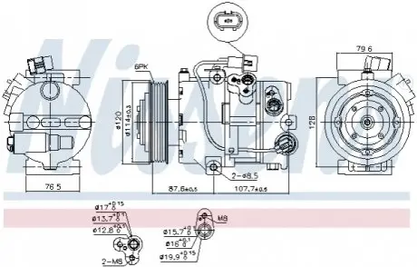 Компресор кондиціонера NISSENS 890563