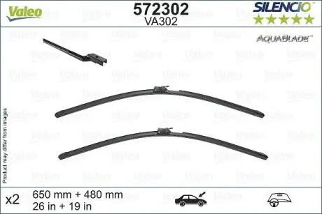 Комплект стеклоочистителей Valeo 572302
