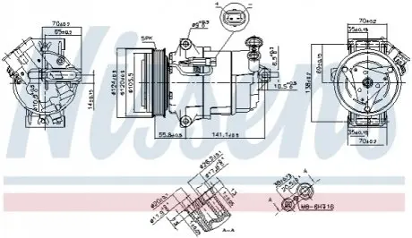 Компресор кондиціонера NISSENS 890262