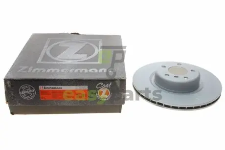 Диск гальмівний (задній) BMW 1 (F20/F21)/3 (F30/F31)/4 (F32/F36) 11- (345x24) (с покрыт.) (в вент.) ZIMMERMANN 150292120