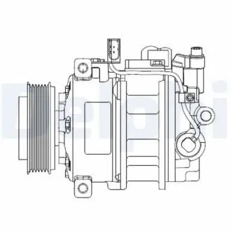 Компресор кондицiонера Delphi CS20522