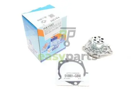 Помпа води Fiat Doblo/Opel Combo/Astra H/J/Zafira B/C/Vectra 1.6/1.9/2.0CDTI 10- (Зовнішній) (7 лоп.) GRAF PA1352