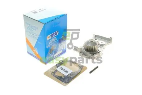 Помпа води Renault Clio/Megane/Scenic/Kangoo/Laguna 1.4/1.6i 01-/Nissan Almera (20z)(R/B)(8 лоп) HD GRAF PA1043