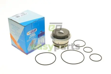 Помпа води VW LT 28-35/28-46 2.8TDI 116kw 01-06 (B/B) (5 лоп) (прямий зуб) GRAF PA1011