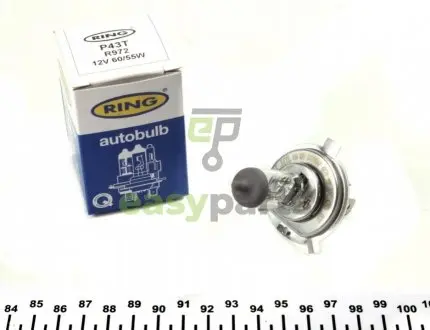 Автолампа H4 Ring R972