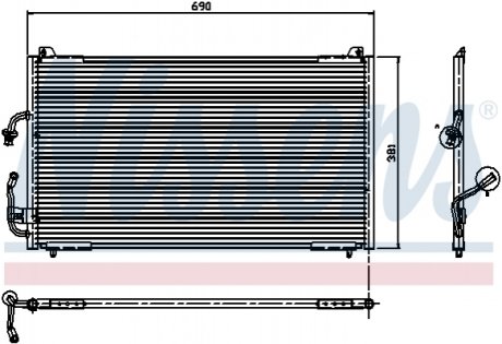 Радиатор кондиционера NISSENS 94224 (фото 1)