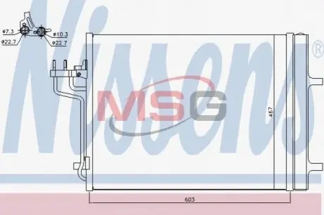 Радіатор кондиціонера NISSENS 940398