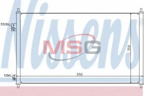 Конденсатор без хладогену NISSENS 94771