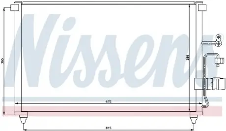 Конденсер кондиціонера NISSENS 94639