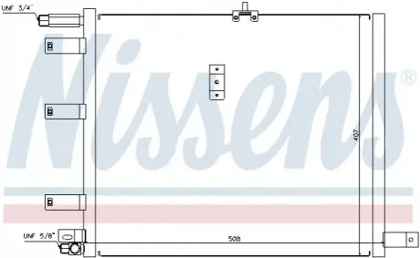 Радиатор кондиционера NISSENS 94300