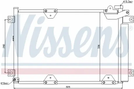 Радиатор кондиционера NISSENS 94892