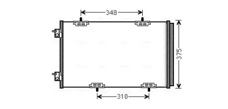 Радиатор кондиционера AVA COOLING CN 5290D