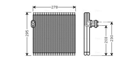 Випарник кондиціонера AVA COOLING TO V485