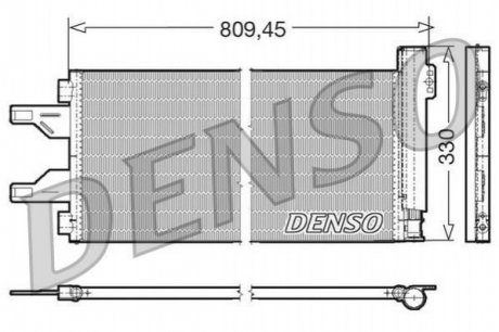 Конденсатор, кондиционер DENSO DCN07050 (фото 1)