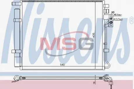Радиатор кондиционера NISSENS 940594