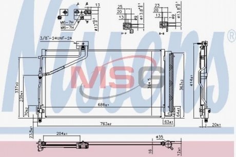 Радиатор кондиционера NISSENS 940657