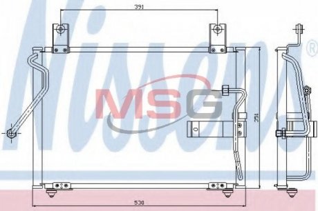 Радиатор кондиционера NISSENS 94415