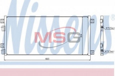 Радиатор кондиционера NISSENS 940004