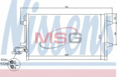 Радиатор кондиционера NISSENS 940154