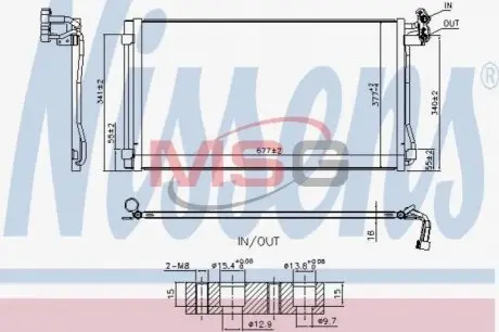 Радіатор кондиціонера NISSENS 940793