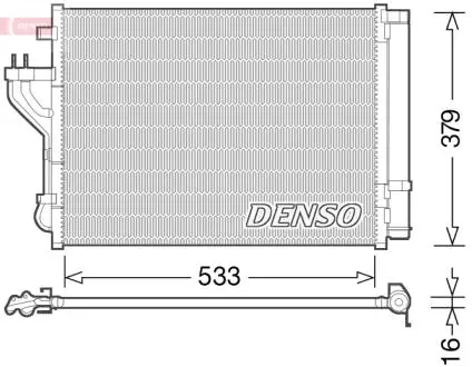 Радиатор кондиционера DENSO DCN41004