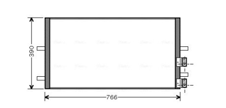 Радіатор кондиціонера AVA COOLING FDA 5407