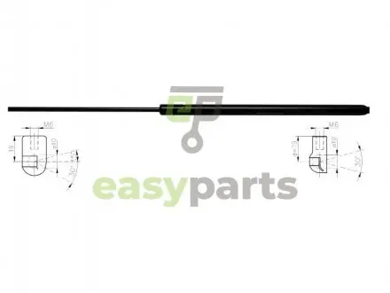 Амортизатор багажника STARLINE 76.37.800