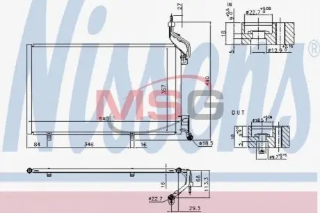 Радиатор кондиционера NISSENS 940410