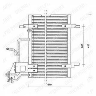 Радиатор кондиционера Delphi TSP0225011 (фото 1)