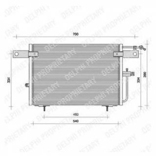 Радиатор кондиционера Delphi TSP0225083