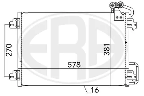Радiатор кондицiонера ERA 667127
