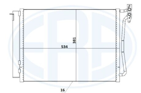 Радiатор кондицiонера ERA 667234