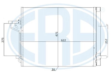 Радiатор кондицiонера ERA 667248