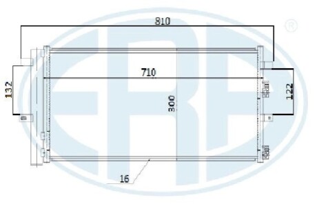 Радiатор кондицiонера ERA 667282