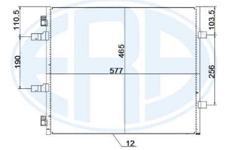 Радiатор кондицiонера ERA 667257