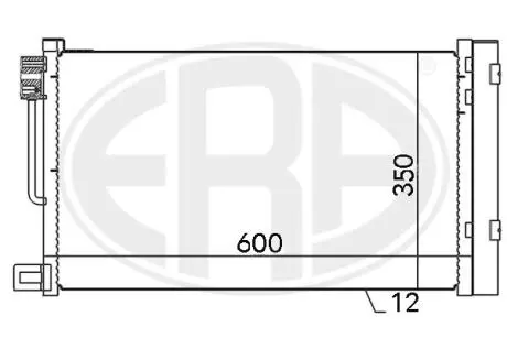 Радiатор кондицiонера ERA 667010