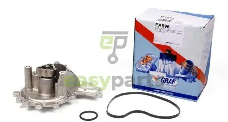 Помпа води Citroen Jumper/Peugeot Boxer 2.2HDI/Fiat Ducato 2.2D/Ford Transit 2.2TDCi 06-(B/B)(5 лоп) GRAF PA996
