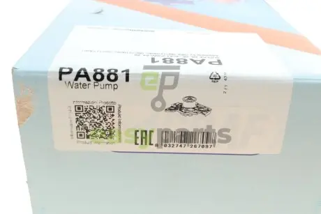 Помпа води Audi A4/A6/A8 3.0/3.0quattro 01-06 (R/B) (5 лоп) GRAF PA881