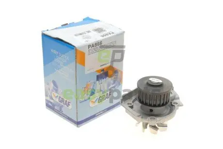 Помпа води Fiat Doblo/Panda/Punto/Bravo/Stilo 1.2/1.4 01- (23z) (B/B) (8 лоп.) (метал.імпеллер) GRAF PA866