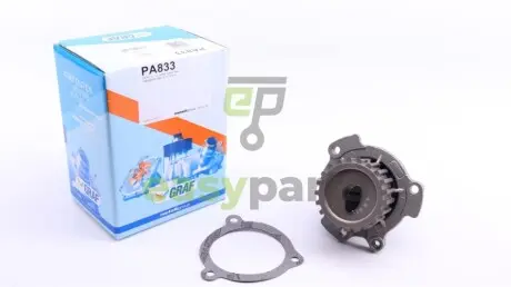 Помпа води Lada 2111-2112 1.5/1.5 16V/1.6 96-13/Lada Kalina 1.4 16V/1.6 04-14 (21z) (R/B) (7 лоп) GRAF PA833